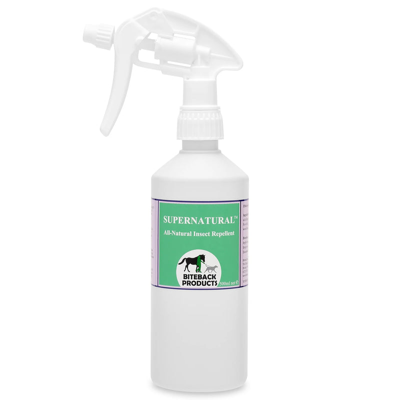 Super Natural Spray – insectenspray voor paarden - voorraad is onderweg!
