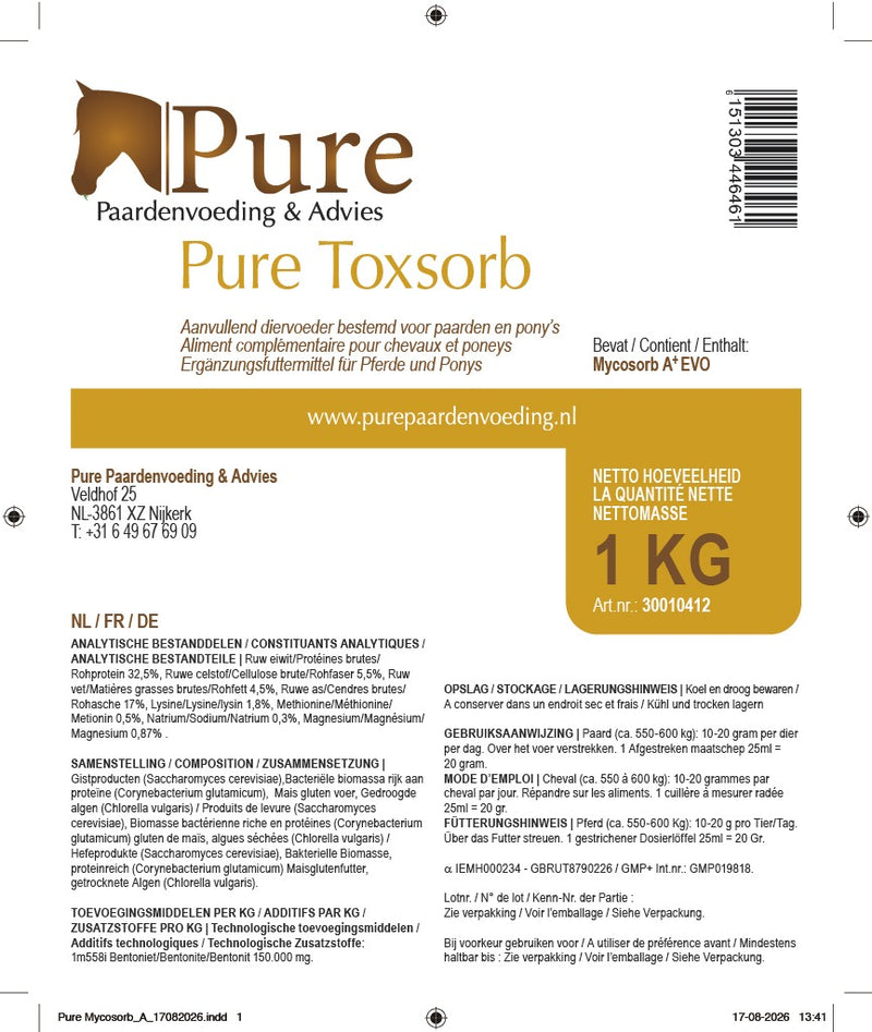 Pure Toxsorb Mycotoxinebinder - verbeterd